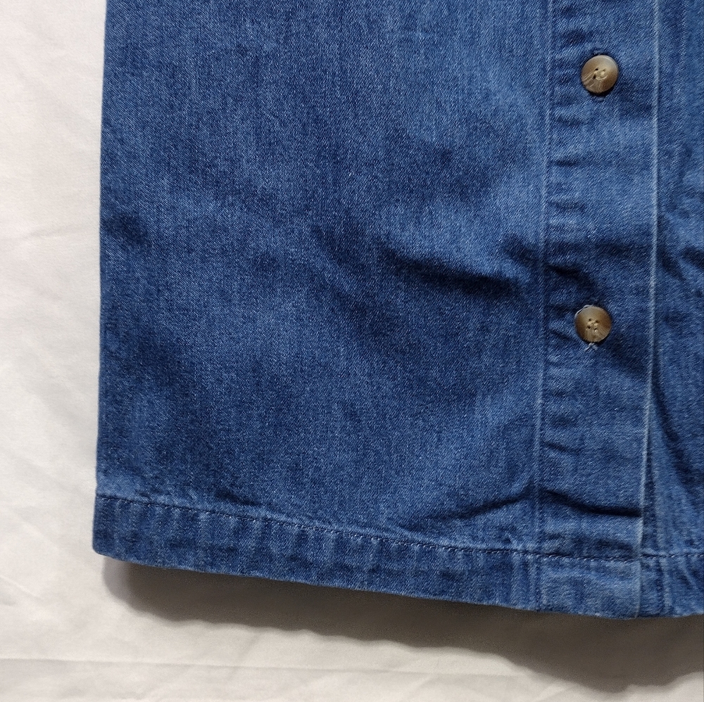 Vintage Denim Maxi Skirt Women's 8 Blue Retro 90s Y2K - Picture 3 of 7